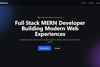 build a modern responsive portfolio website using react