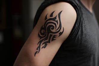 create a profesional tribal tattoo design