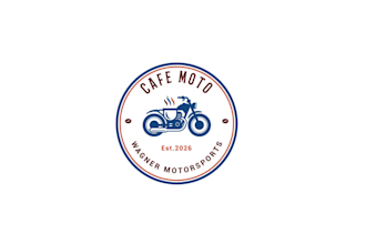 design motorcycle cafe logo