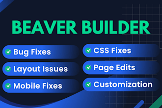 customize and fix your beaver builder wordpress website