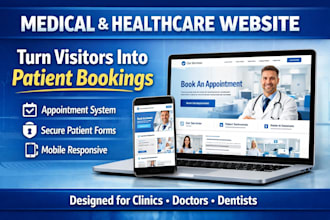 design medical, a healthcare website that drives patient bookings