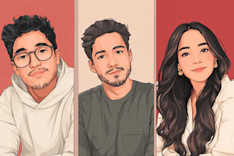 draw your photo vactor cartoon portraits,cartoon caracture