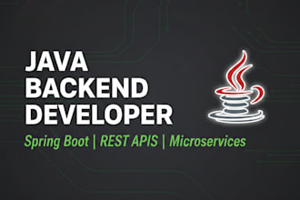 develop professional java backend applications and restful api