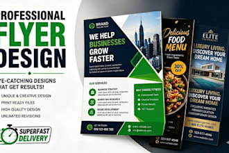 create attractive pamphlet flyer leaflet poster company profile brochure design