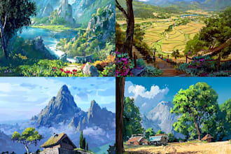 do the landscape illustration or concept art for you