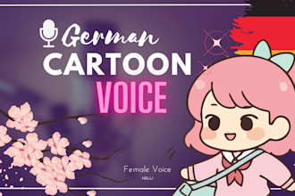 record a cute cartoon or anime voice