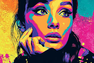 design fun pop art food illustrations for your brand