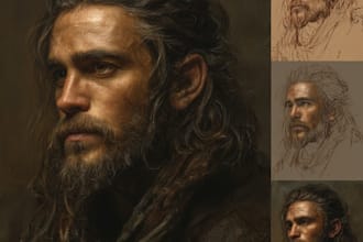 paint an oil painting on canvas