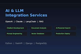 integrate ai and llm into your application using python