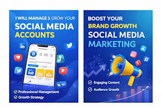 setup your account and manage it for growth and views with my marketing skills