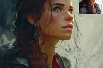 paint renaissance art oil painting portrait