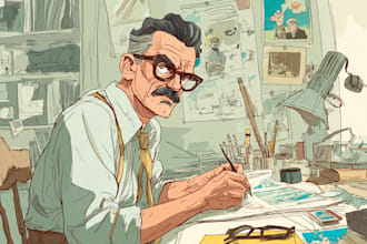 create authentic retro comic illustration