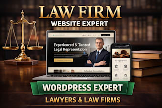 design a modern lawyer or law firm website