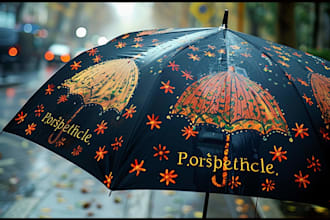design a unique print patterns for umbrella