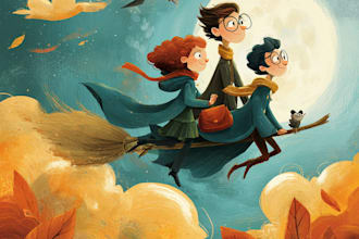 draw children book illustration and children book