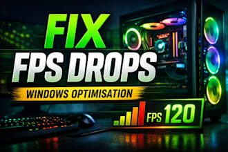 fix fps drops and optimise your windows PC for gaming