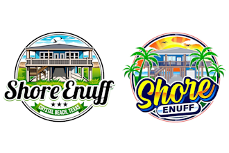 design unique beach logo