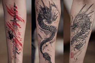 create the coolest anime or manga tattoo design
