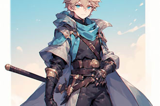 design anime villain or anti hero character