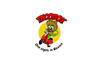 design a clean taco box logo with luxury feel