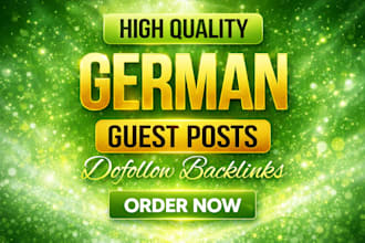 create SEO dofollow german guest post on german de sites