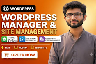 be your monthly wordpress manager and website management expert