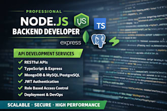 develop scalable nodejs backend apis with typescript