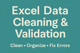 organize or validate your data