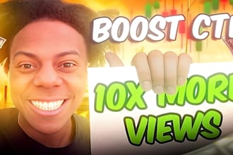 make a high CTR youtube thumbnail