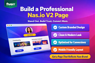 do a fully branded and professional nasio v2 page that reflects your identity