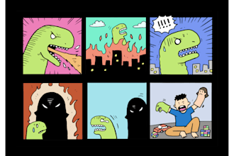 create custom fun cartoon comic strip