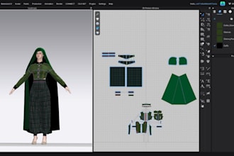 create realistic 3d fashion garments using clo3d