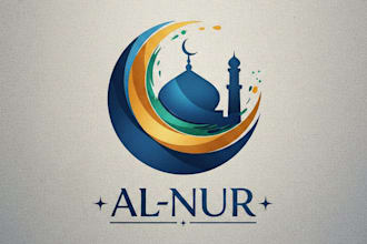 design a beautiful and meaningful mosque logo for your brand