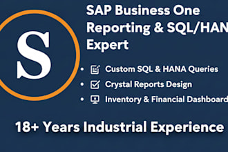 custom sql and hana query reports for sap business one