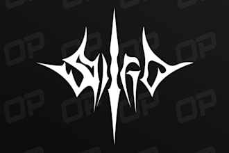 design metal band, dj or producer logo