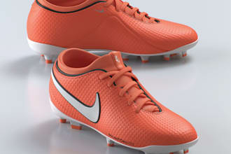 do 3d football cleat design with custom soccer 3d shoe modeling