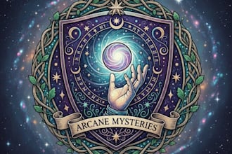 design a mystical and captivating magic logo for your brand