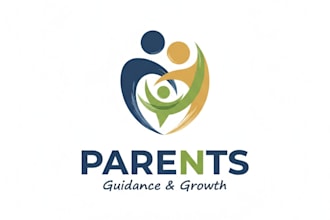 design a warm and meaningful parents logo for your brand