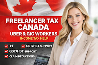 prepare canada tax return for freelancers uber gig workers, income taxes, vat