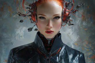 design stunning sci fi portrait art