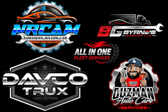 design professional automotive car rental wash car detailing racing repair logo