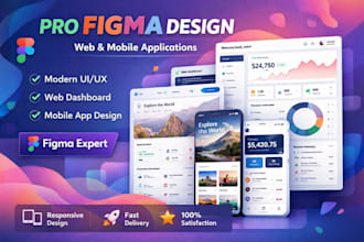 do  responsive web design , mobile app design in figma