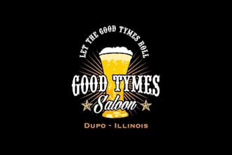 design a professional vintage bar logo