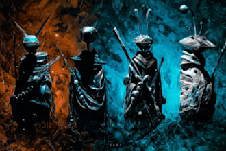 character concept art and character design