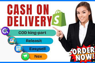 setup shopify cod forms releasit easysell nexify cod king part