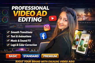 professionally edit your video ad and brand video