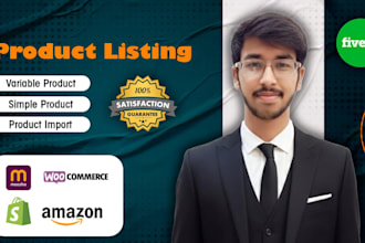 do professional product listing on amazon, shopify, and meesho