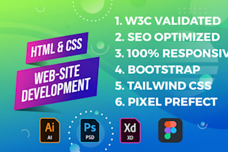 convert figma to HTML, PSD to HTML