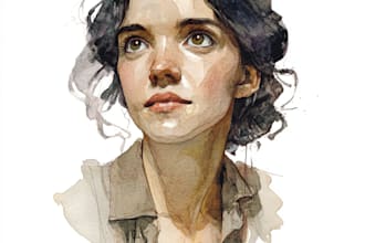 paint a unique watercolor portrait for you