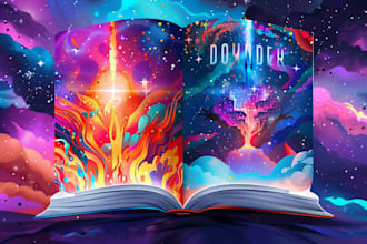 design a colorful book cover